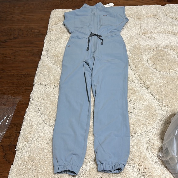 Figs Other Figs Rafaela Cargo Jumpsuit Dusty Blue Poshmark